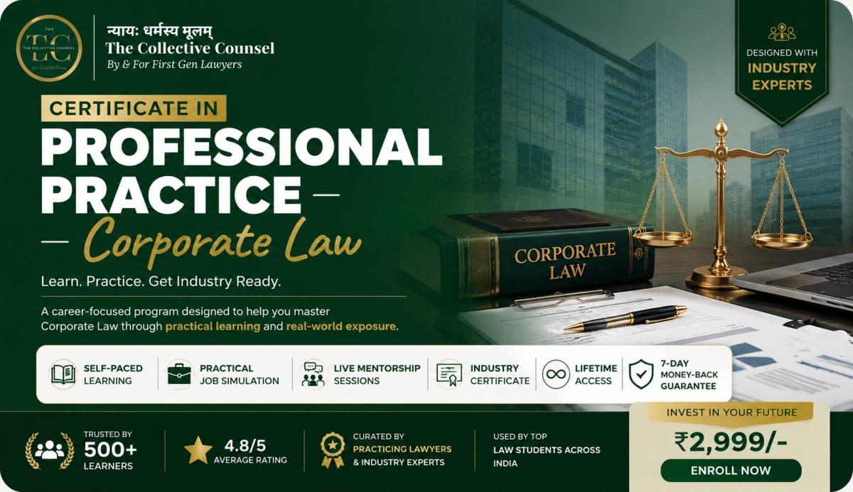 Certificate in Professional Practice - Corporate Law